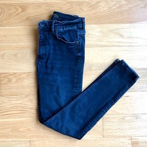 Zara High Waist Skinny Jeans in True Blue